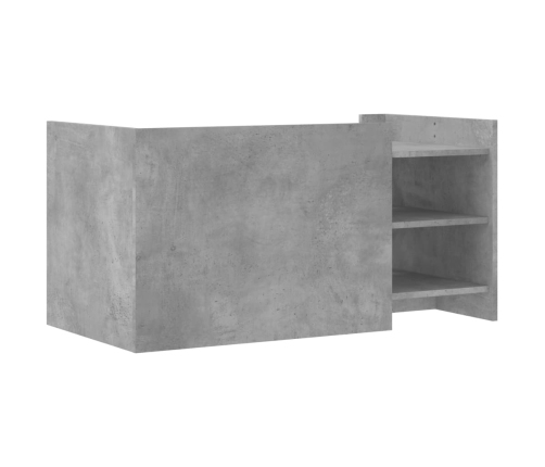 Mesa de centro madera de ingeniería gris hormigón 100x50x50 cm