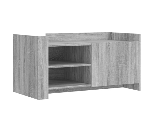 Mesa de centro madera de ingeniería gris Sonoma 100x50x50 cm