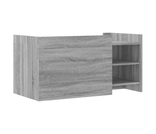 Mesa de centro madera de ingeniería gris Sonoma 100x50x50 cm