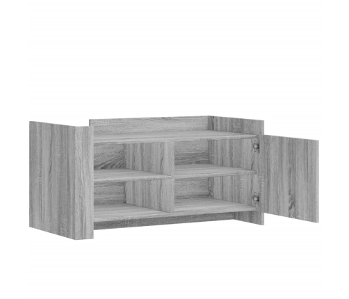 Mesa de centro madera de ingeniería gris Sonoma 100x50x50 cm