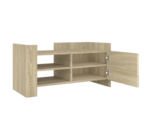 Mueble de TV madera ingeniería roble 80x35x40 cm