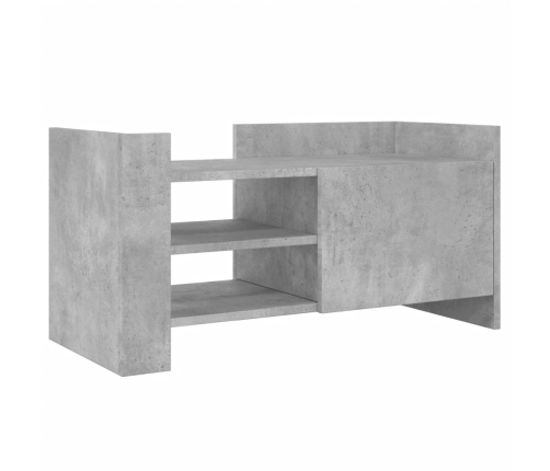 Mueble de TV madera ingeniería gris hormigón 80x35x40 cm