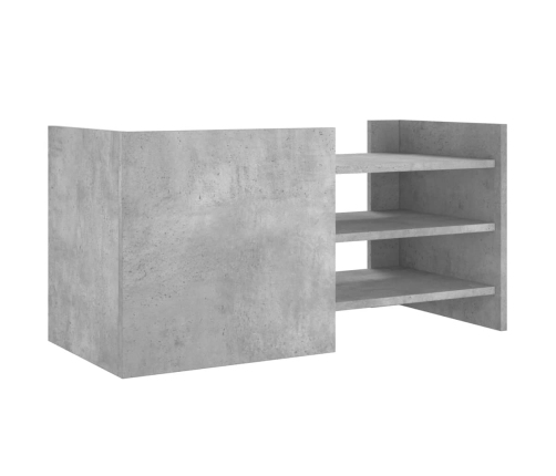 Mueble de TV madera ingeniería gris hormigón 80x35x40 cm