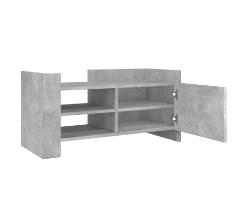 Mueble de TV madera ingeniería gris hormigón 80x35x40 cm