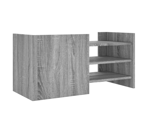 vidaXL Mueble de TV madera de ingeniería gris Sonoma 80x35x40 cm