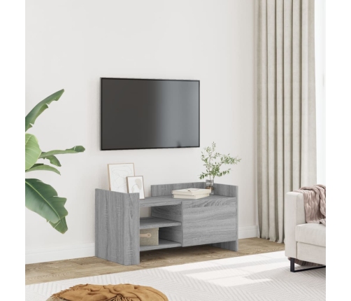 vidaXL Mueble de TV madera de ingeniería gris Sonoma 80x35x40 cm