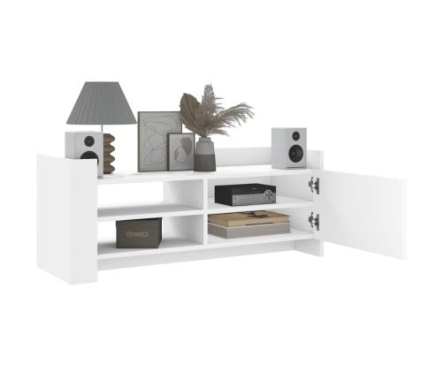 Mueble para TV madera contrachapada blanco 100x35x40 cm