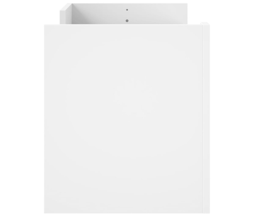 Mueble para TV madera contrachapada blanco 100x35x40 cm