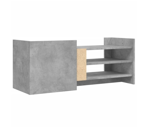 Mueble para TV contrachapada gris hormigón 100x35x40 cm