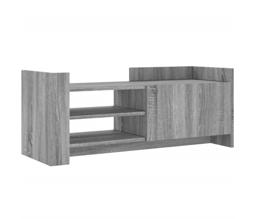 vidaXL Mueble de TV madera contrachapada gris Sonoma 100x35x40 cm