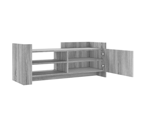 vidaXL Mueble de TV madera contrachapada gris Sonoma 100x35x40 cm