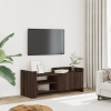 Mueble TV madera contrachapada color marrón roble 100x35x40 cm