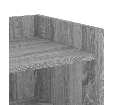 Aparador madera de ingeniería gris Sonoma 45x35x75 cm