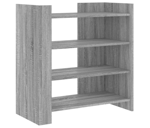 Aparador de madera de ingeniería gris Sonoma 73,5x35x75 cm