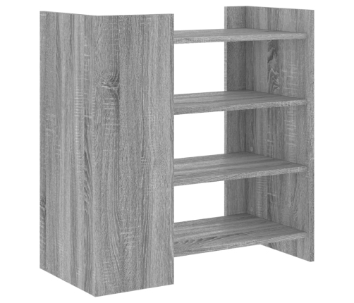 Aparador de madera de ingeniería gris Sonoma 73,5x35x75 cm