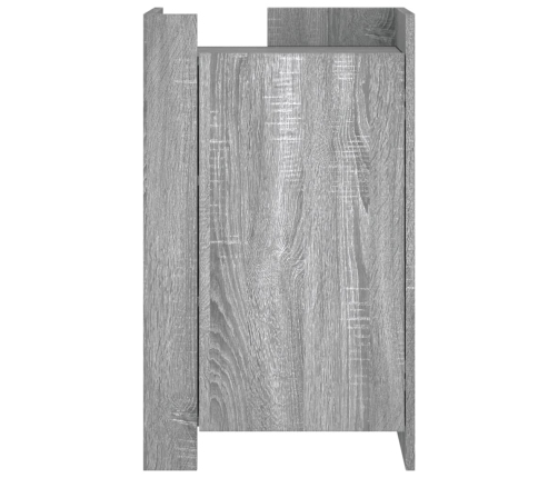 Aparador madera de ingeniería gris Sonoma 45x35x75 cm