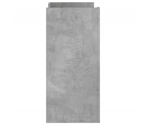 Aparador de madera contrachapada gris hormigón 73,5x35x75 cm