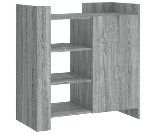 Aparador de madera de ingeniería gris Sonoma 73,5x35x75 cm