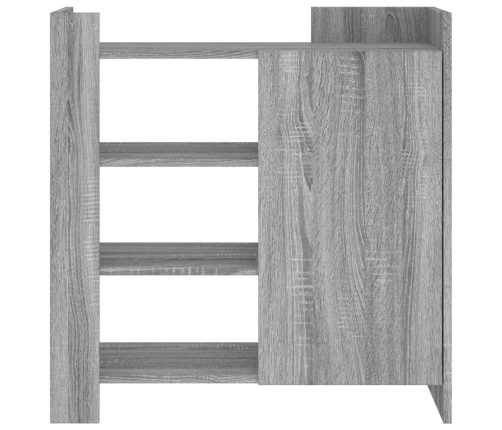 Aparador de madera de ingeniería gris Sonoma 73,5x35x75 cm