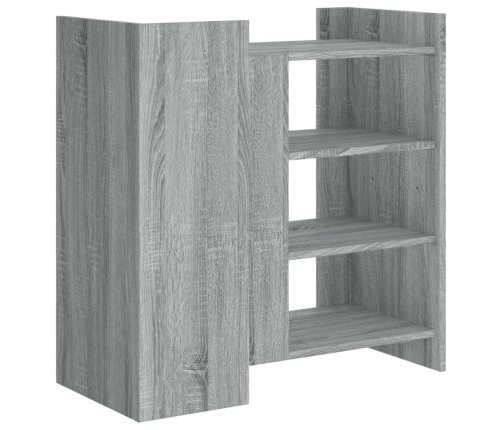 Aparador de madera de ingeniería gris Sonoma 73,5x35x75 cm