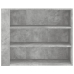 Mueble de pared madera ingeniería gris hormigón 75x35x60 cm