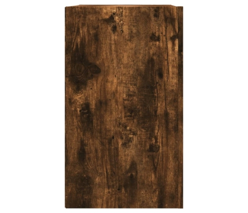 Armario de pared madera de ingeniería roble ahumado 75x35x60 cm