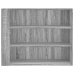 Armario de pared madera de ingeniería gris Sonoma 75x35x60 cm