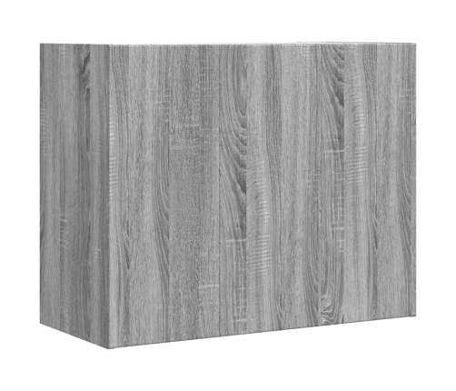 Armario de pared madera de ingeniería gris Sonoma 75x35x60 cm