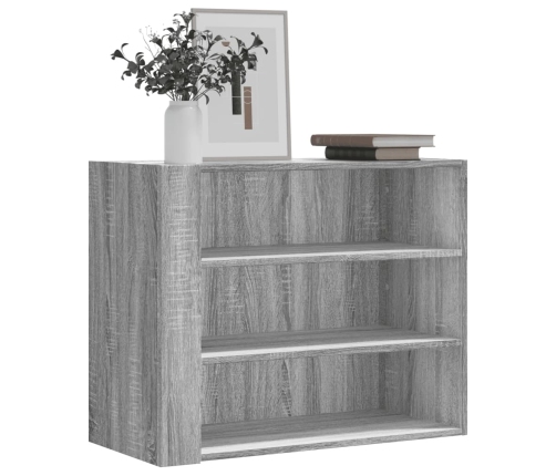 Armario de pared madera de ingeniería gris Sonoma 75x35x60 cm