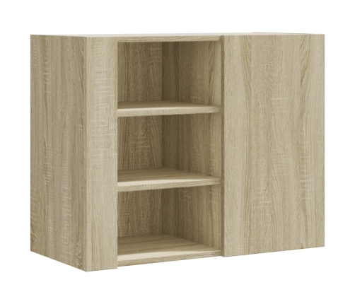 Armario de pared madera de ingeniería roble Sonoma 75x35x60 cm