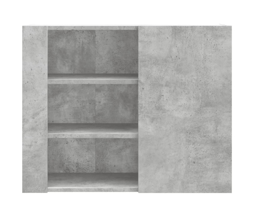 Mueble de pared madera ingeniería gris hormigón 75x35x60 cm