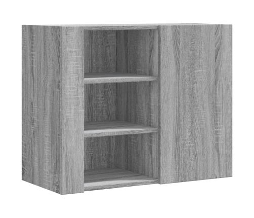 Armario de pared madera de ingeniería gris Sonoma 75x35x60 cm