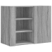 Armario de pared madera de ingeniería gris Sonoma 75x35x60 cm