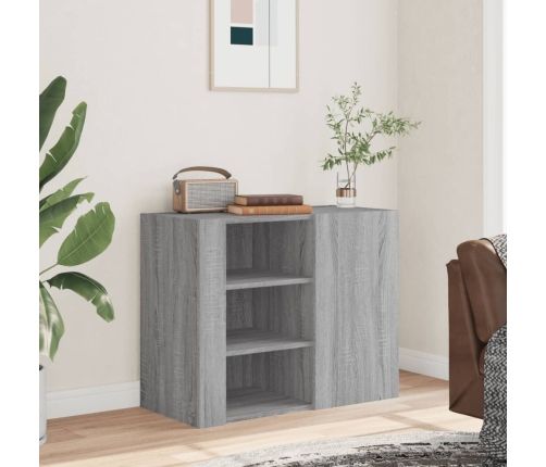 Armario de pared madera de ingeniería gris Sonoma 75x35x60 cm