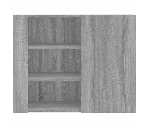 Armario de pared madera de ingeniería gris Sonoma 75x35x60 cm