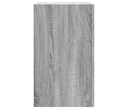 Armario de pared madera de ingeniería gris Sonoma 75x35x60 cm