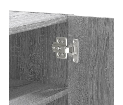 Armario de pared madera de ingeniería gris Sonoma 75x35x60 cm