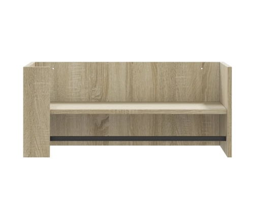 Estante de pared madera ingeniería roble Sonoma 70,5x35x30,5 cm