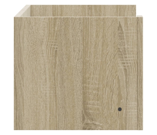 Estante de pared madera ingeniería roble Sonoma 70,5x35x30,5 cm