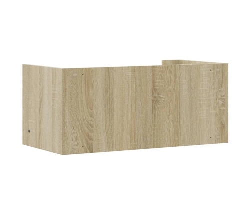 Estante de pared madera ingeniería roble Sonoma 70,5x35x30,5 cm