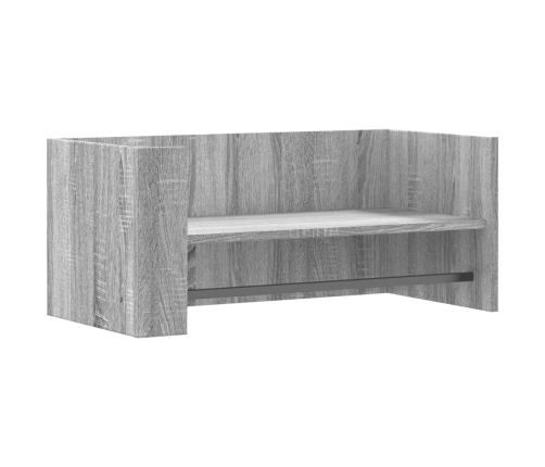 Estante de pared madera ingeniería gris Sonoma 70,5x35x30,5 cm