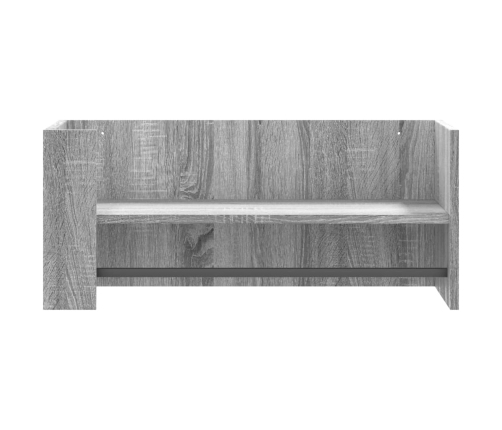 Estante de pared madera ingeniería gris Sonoma 70,5x35x30,5 cm