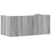 Estante de pared madera ingeniería gris Sonoma 70,5x35x30,5 cm