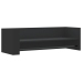 Estante de pared madera de ingeniería negro 100x35x30,5 cm