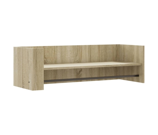 Estante de pared madera ingeniería roble Sonoma 100x35x30,5 cm