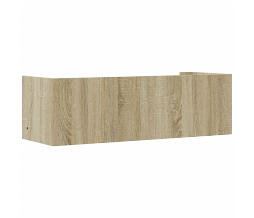 Estante de pared madera ingeniería roble Sonoma 100x35x30,5 cm