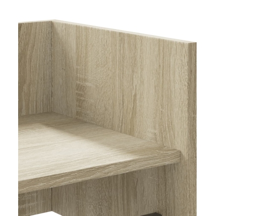 Estante de pared madera ingeniería roble Sonoma 100x35x30,5 cm