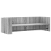 Estante de pared madera ingeniería gris Sonoma 100x35x30,5 cm