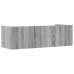 Estante de pared madera ingeniería gris Sonoma 100x35x30,5 cm