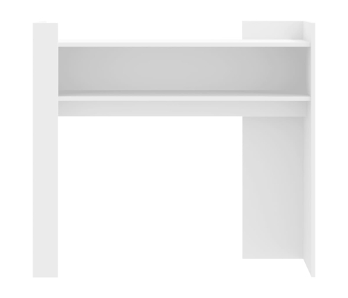 Mesa consola de madera de ingeniería blanca 100x35x90 cm